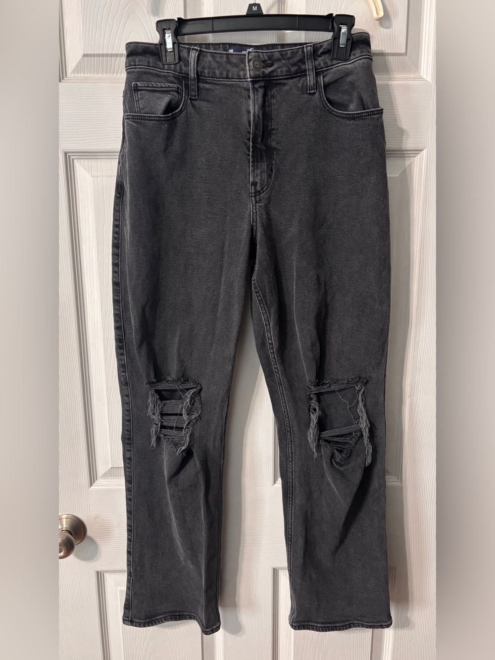 Hollister Y2K Ultra High Rise Dad Jeans Women’s 10R W30 Faded Distressed